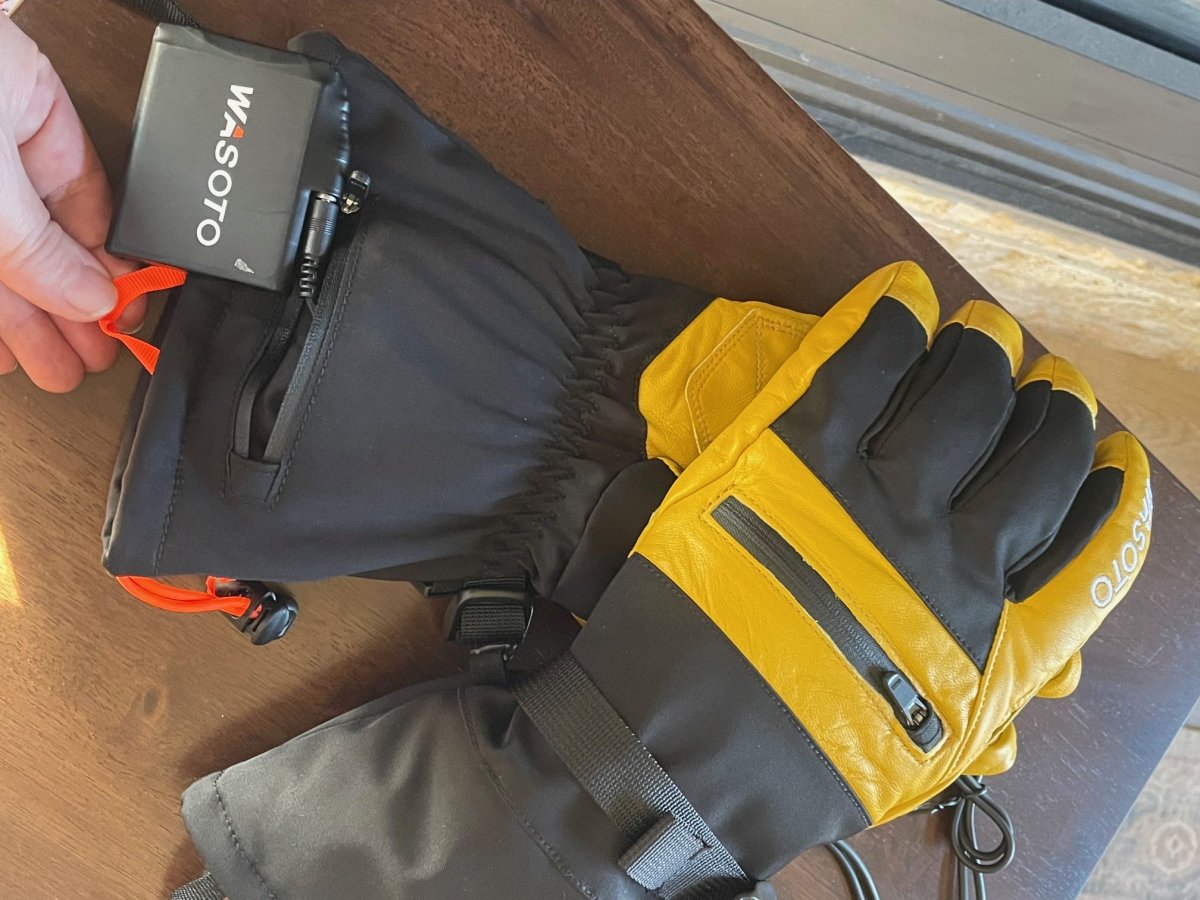 Wasoto Heated Leather Work Gloves battery pac