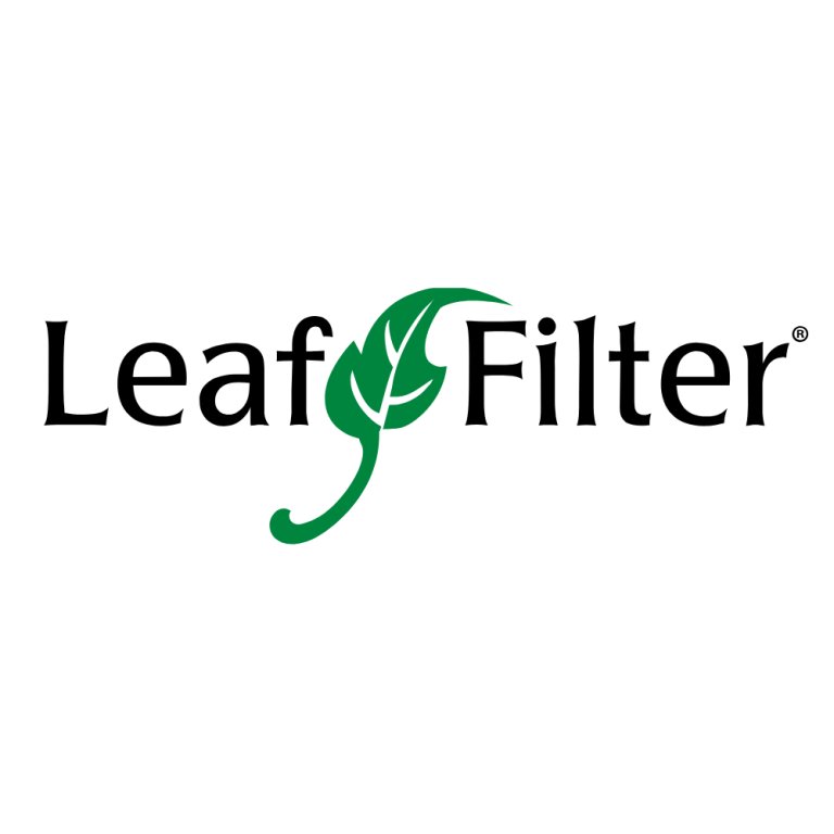 LeafFilter with green leaf on white background