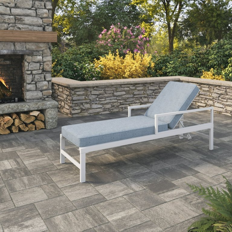 New Walmart Home Decor Furnishing Outdoor Living Collection My Texas House Cambria Steel Outdoor Chaise Lounge