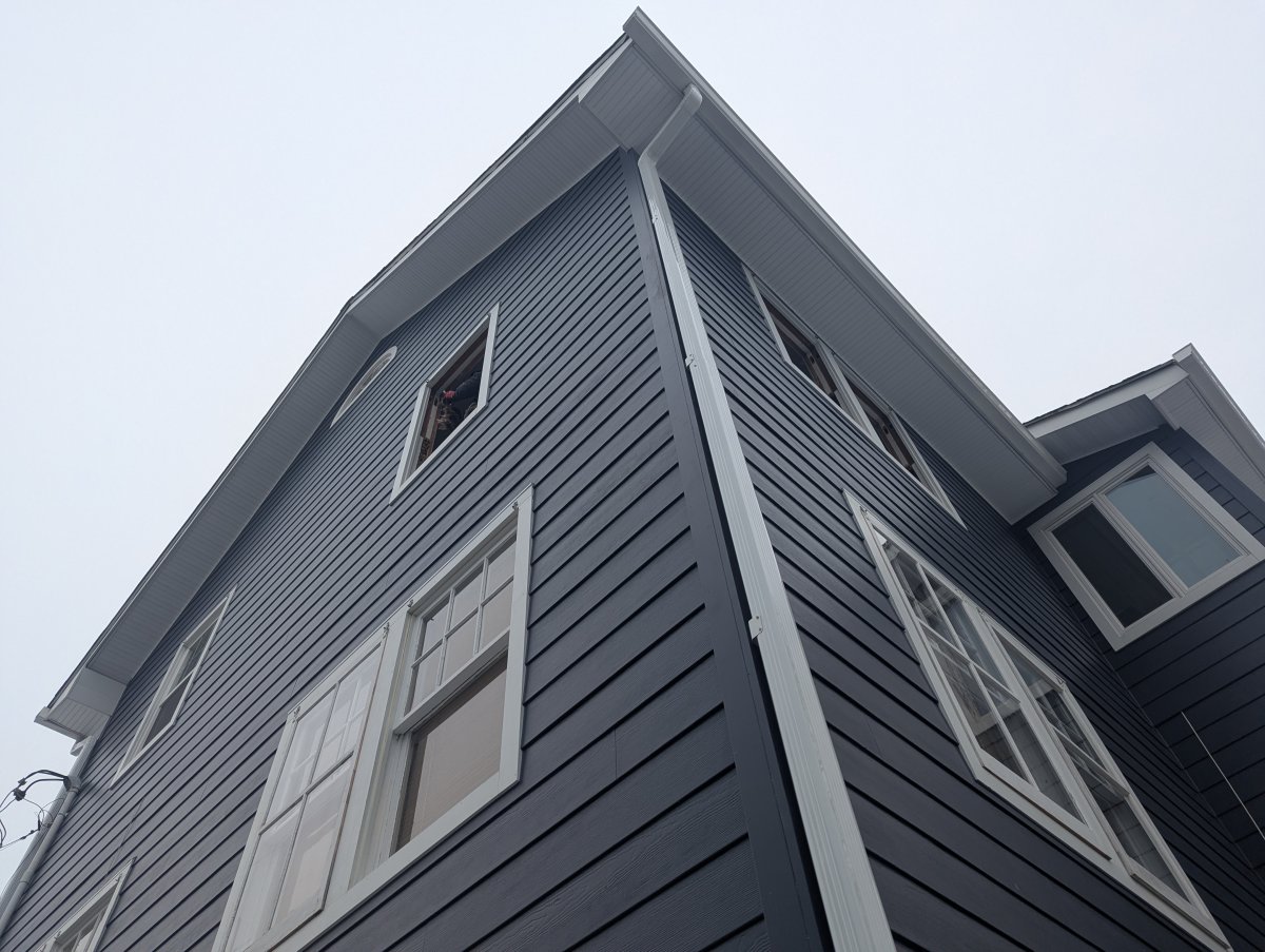 Second Floor of a Two-Story House with Original Windows Removed