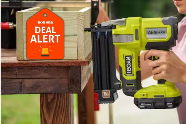 Home Depot Is Giving Away a Free Battery With This Ryobi Brad Nailer—Now 32% Off