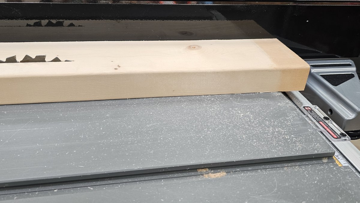 Shop Fox Table Saw Fence in use