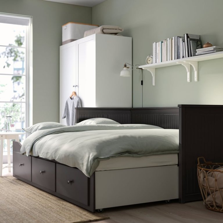 Smart Storage Solutions From IKEA Hemnes Daybed Frame with Drawers