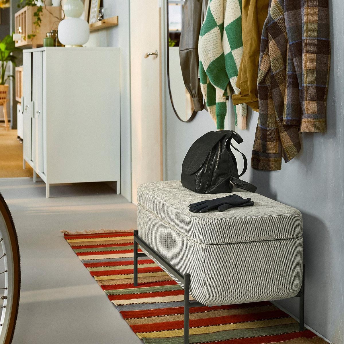 Smart Storage Solutions From IKEA Valtorp Bench with Storage