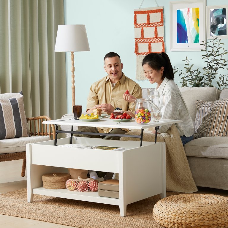 Smart Storage Solutions From IKEA Vitteryd Adjustable Coffee Table