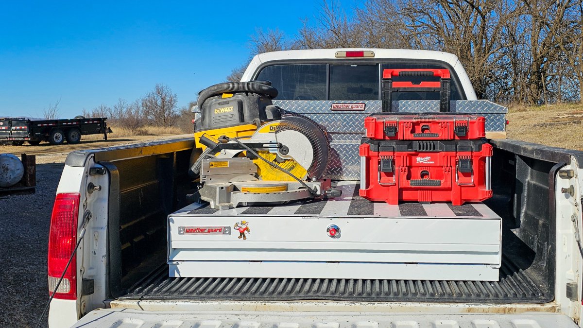 Truck loaded with Weather Guard and More stuff