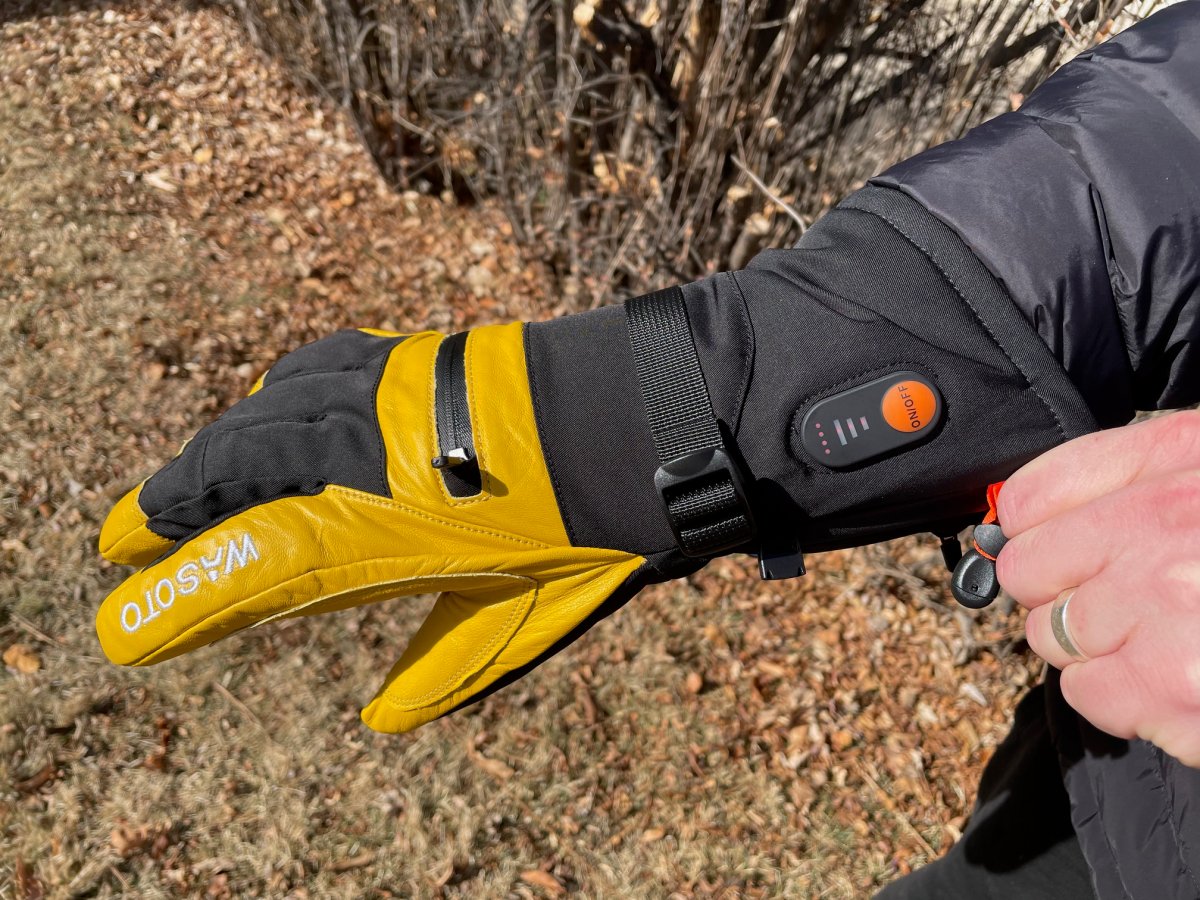 Wasoto Heated Leather Work Gloves wrist cuff