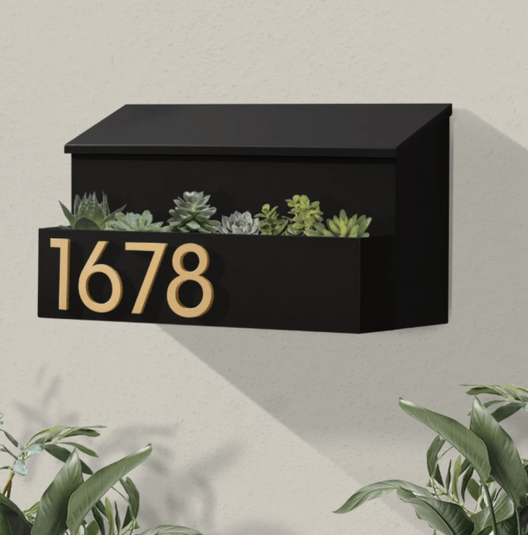 The Garden Wall Mounted Steel Mailbox By Post & Porch