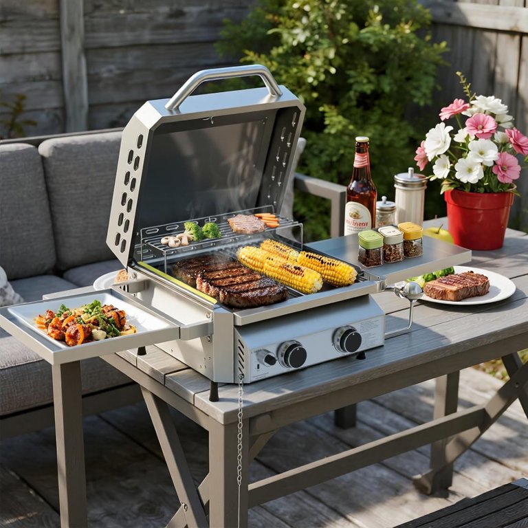 Amazon Grill Deals Tabletop Gas Grill, Propane Grill
