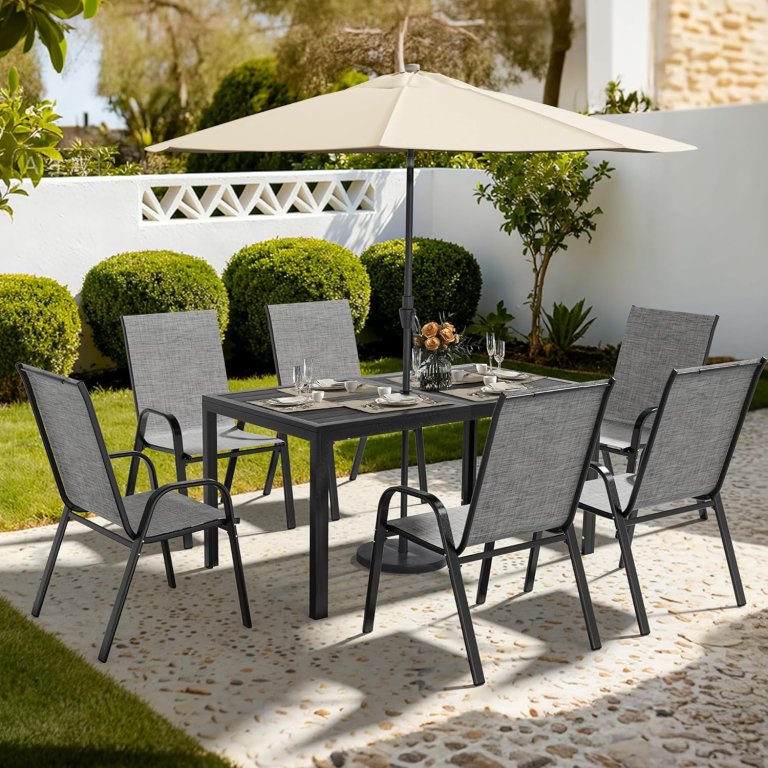 Amazon Patio Deals Pamapic 7-Piece Patio Dining Set