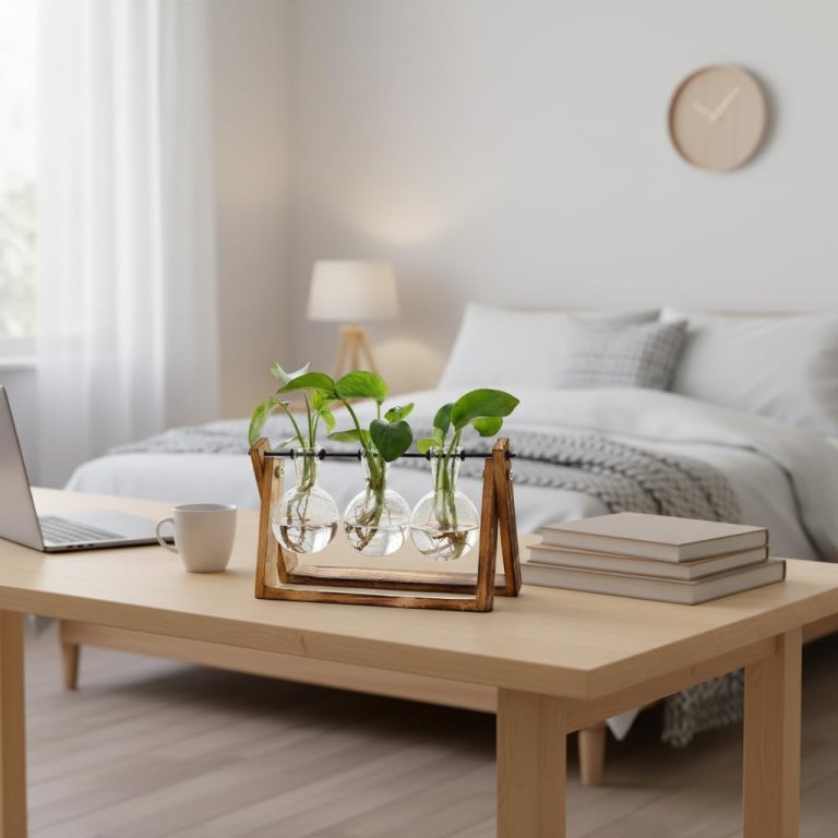 Best Mother’s Day Gifts for DIY Moms XXXFlower Plant Terrarium With Wooden Stand