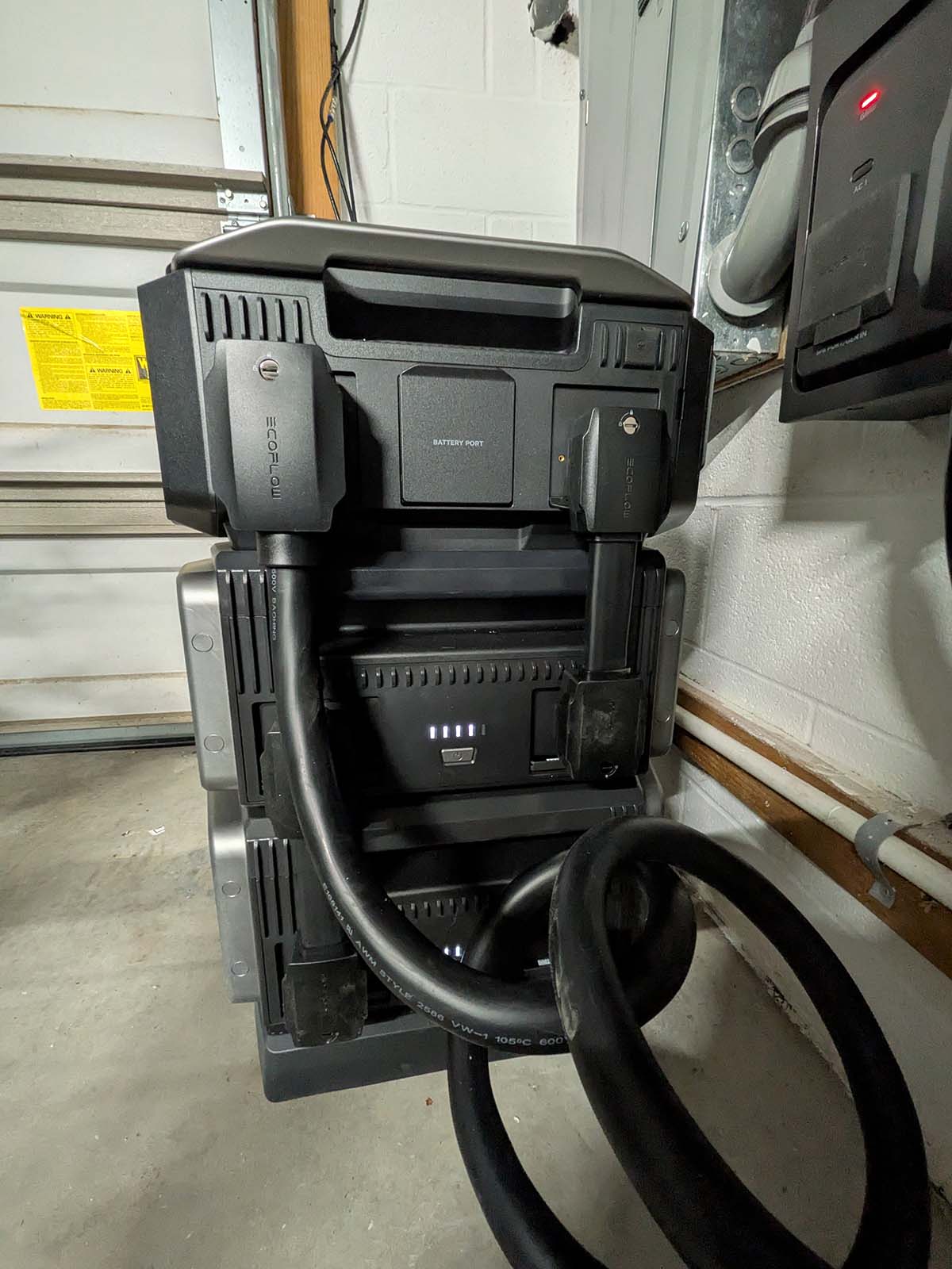 The EcoFlow Delta Pro Ultra X after installation
