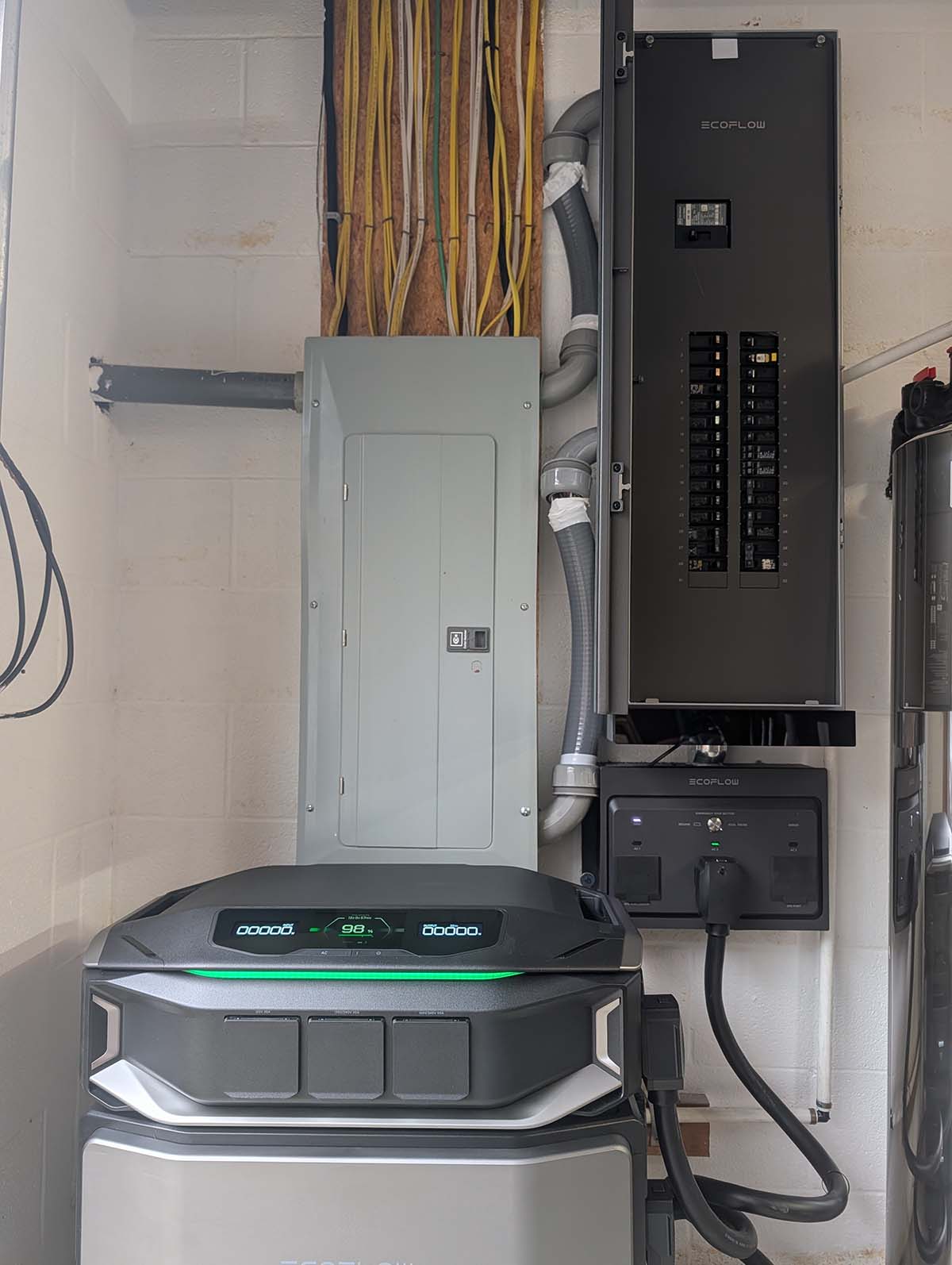 The EcoFlow Delta Pro Ultra X after installation