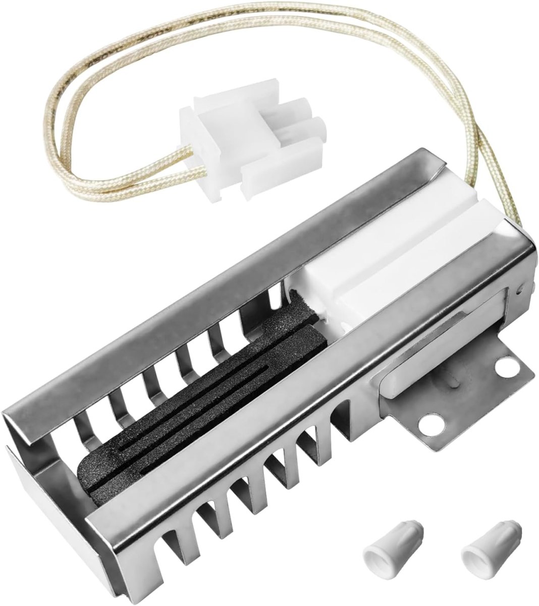 A gas oven igniter part for repairing a gas oven that is slow to heat up.