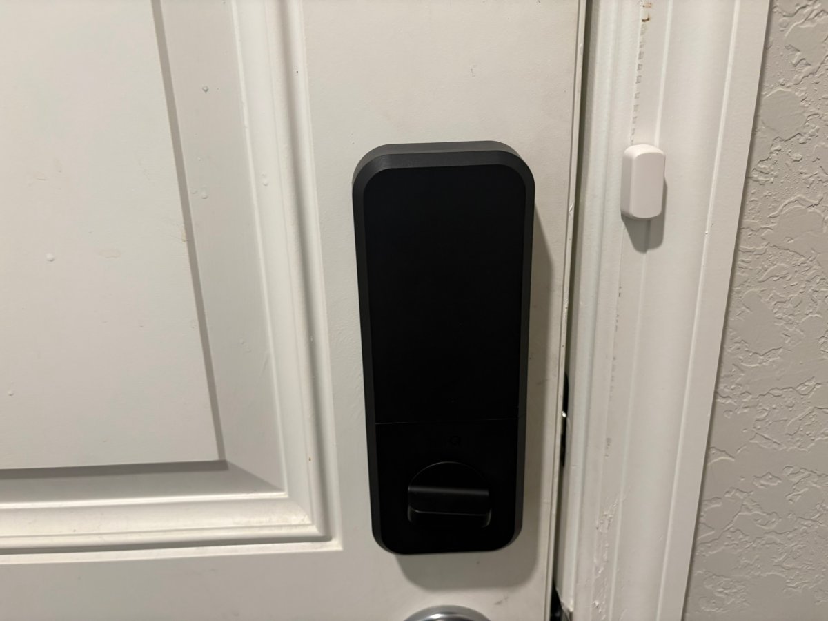 The MyQ Video Smart Lock after installation