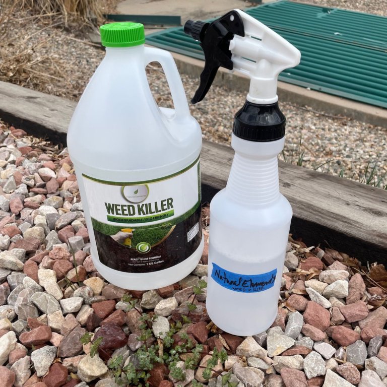 Natural Elements Non-Toxic Weed Killer before use