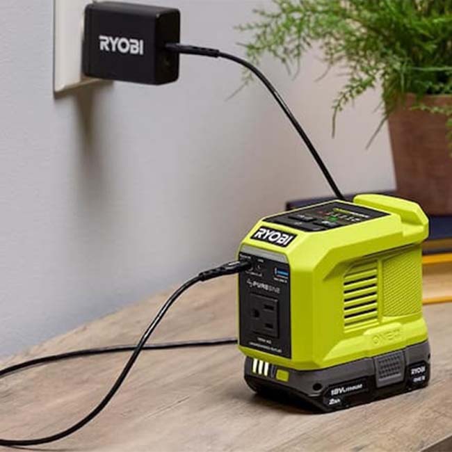 Ryobi Mower BOGO Ryobi ONE+ 18V 200W Power Inverter and Charger