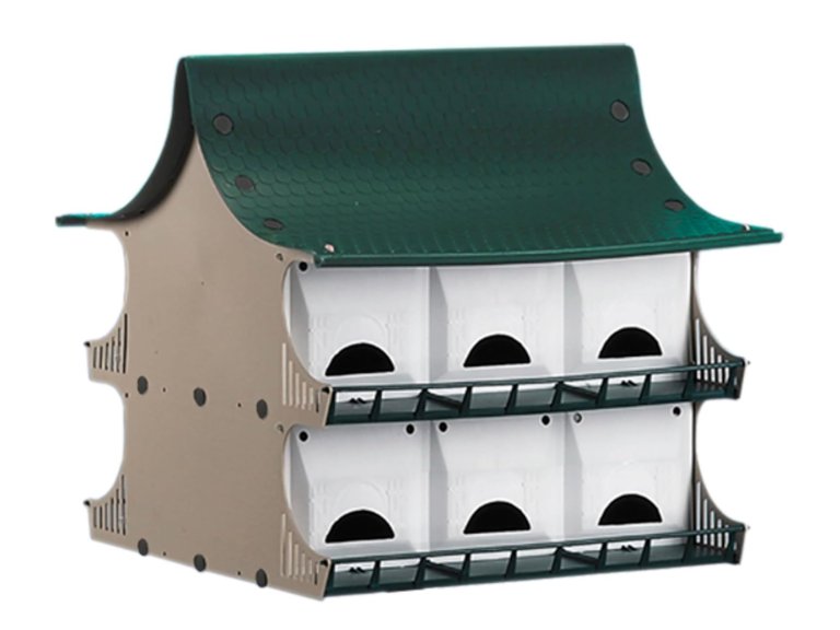 The S&K Manufacturing 12-Family Purple Martin Birdhouse on a white background