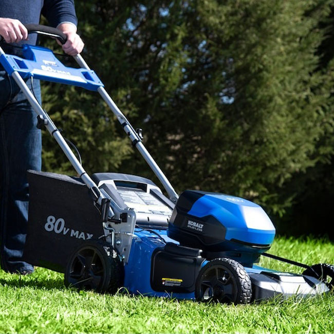 Springfest Deals on Lowes Cobalt 80V 21-in Cordless Push Lawn Mower (5Ah)
