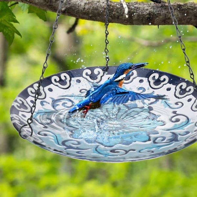 The Best Bird Baths Option Mumtop Hanging Glass Bird Bath