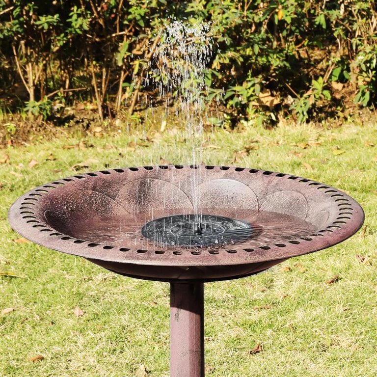 The Best Bird Baths Option Vivohome Bird Bath and Solar Powered Fountain Combo