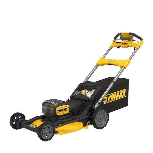 The Home Depot Outdoor Power Tool Roundup DEWALT 2x20V MAX 21-in. Cordless Self-Propelled Mower Kit