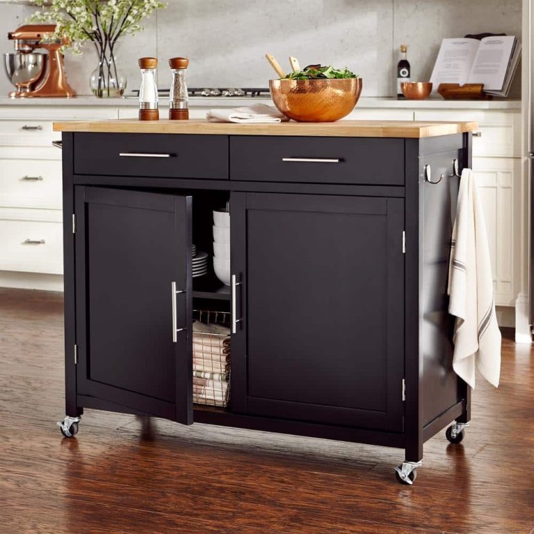 The Home Depot Spring BF Best Deals Roundup StyleWell 42-in. Rolling Kitchen Cart