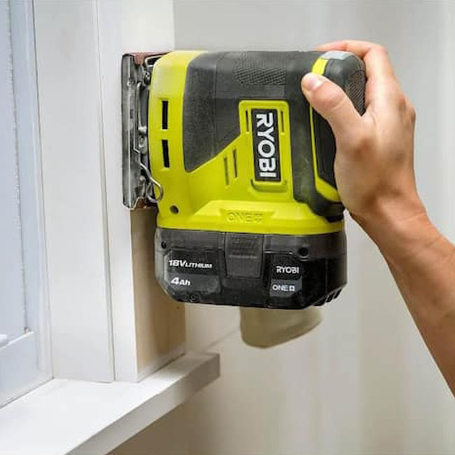 The Home Depot Spring BF Power Tools Ryobi 1 4 Sheet Sander Kit