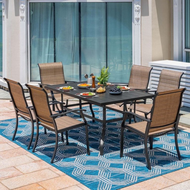 The Home Depot Spring Patio Deals Roundup Nuu Garden 7-Piece Metal Patio Dining Set