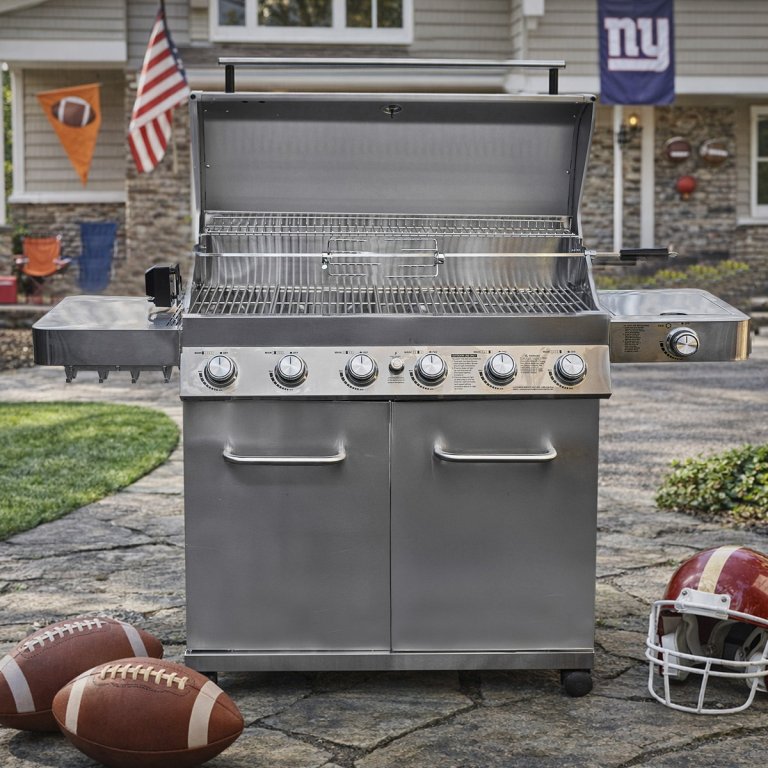 Wayday patio deals Monument Grills 6+1 Burner Propane Gas Grill with Rotisserie