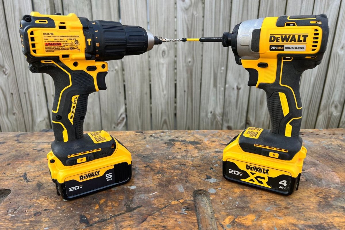 7-Tool DeWalt Combo Kit laid on table