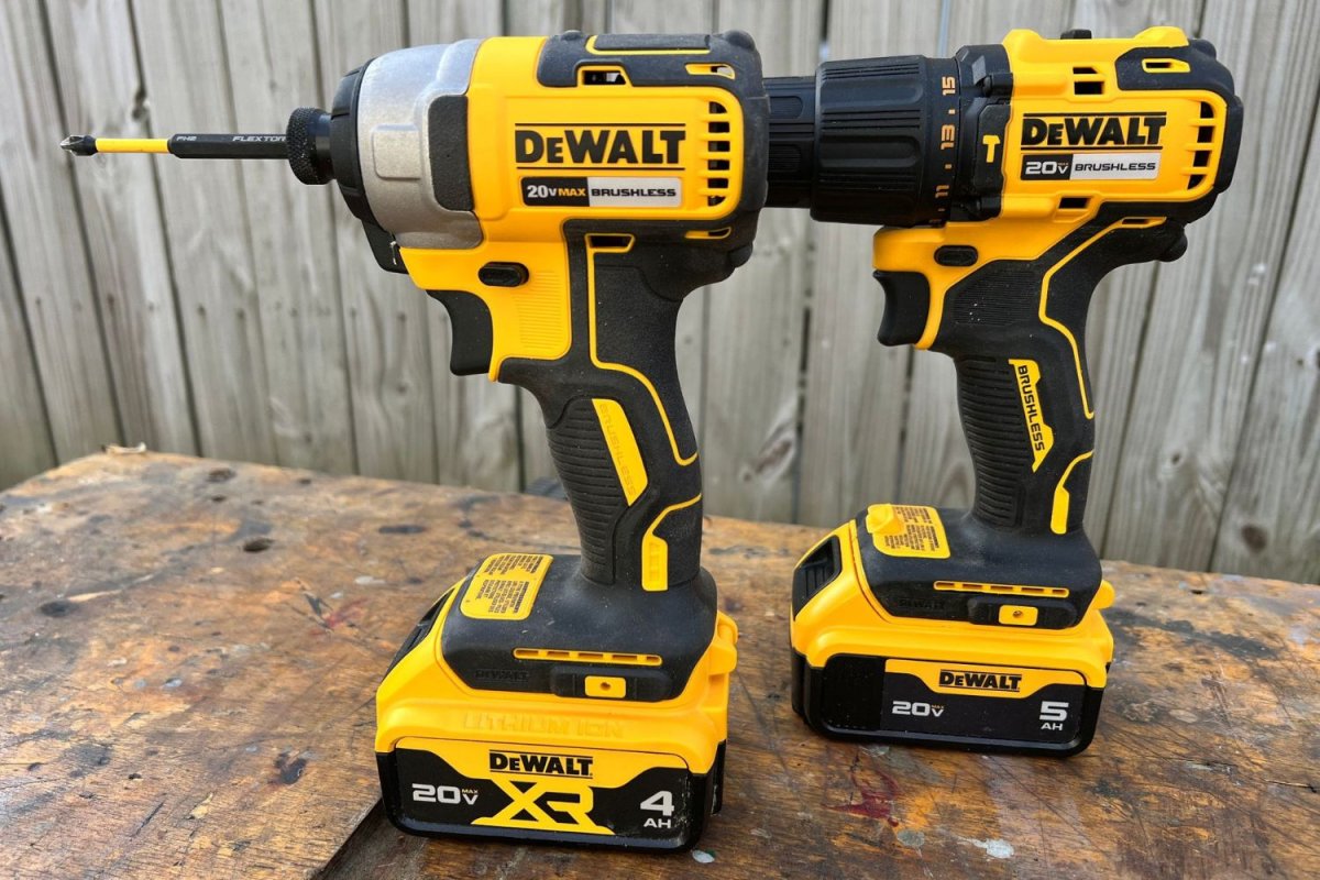 7-Tool DeWalt Combo Kit set on table