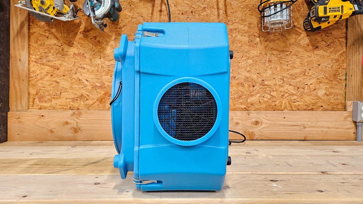 A close-up look at the AlorAir CleanShield HEPA 550 Air Scrubber's vent