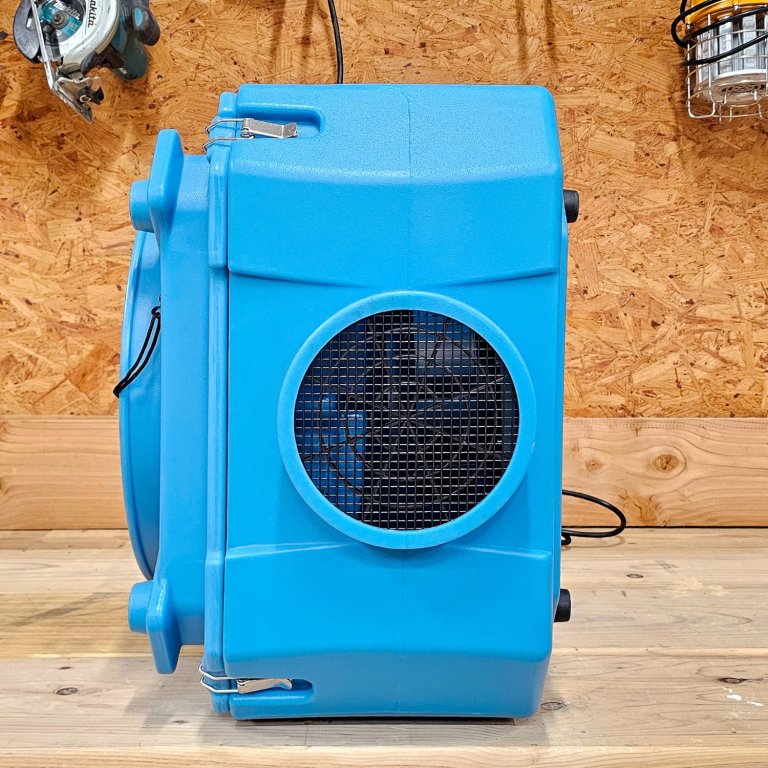 The AlorAir exhaust vent in a workshop during testing