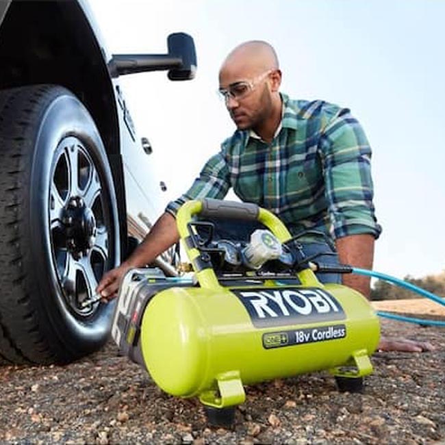 Best Father's Day Gifts at Home Depot Ryobi One+ 18V Cordless 1-Gal. Air Compressor Kit