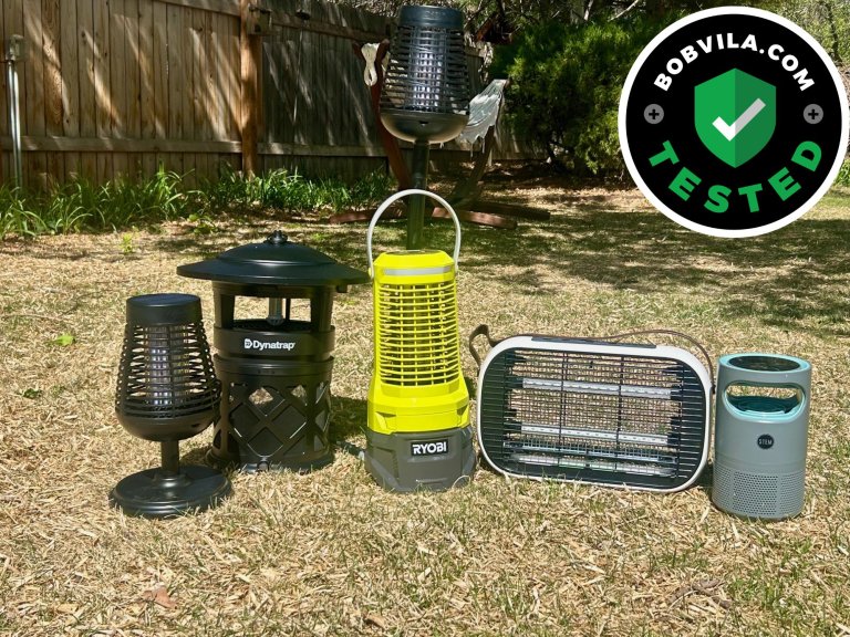 A group of the best Mosquito Traps outdoors before testing