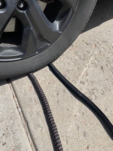 Driving over the best expandable hoses