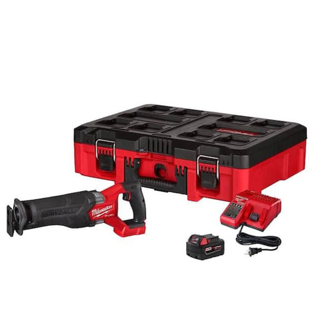 Early Memorial Day Deals Home Depot Milwaukee M18 FUEL SAWZALL w PACKOUT Box & 5.0Ah Battery