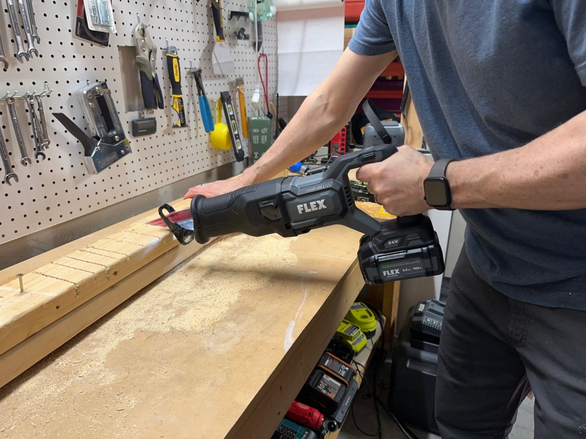 Flex Brushless FX2271 Reciprocating Saw in use