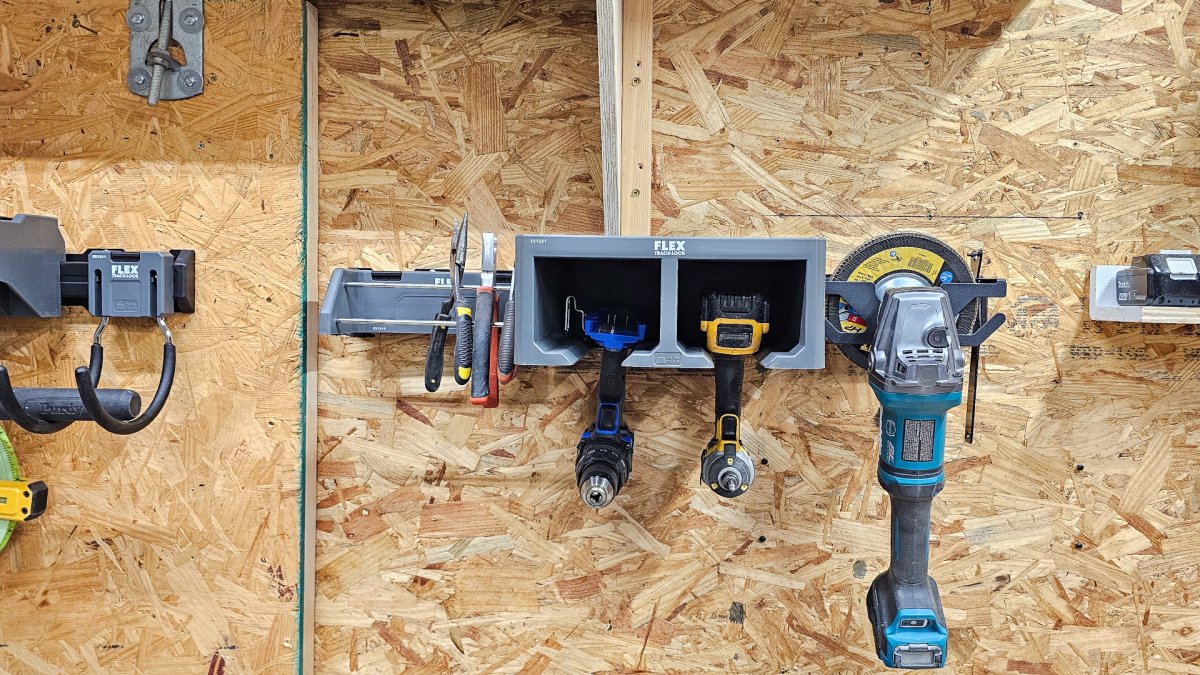Flex Track-Lock components for drills and grinders