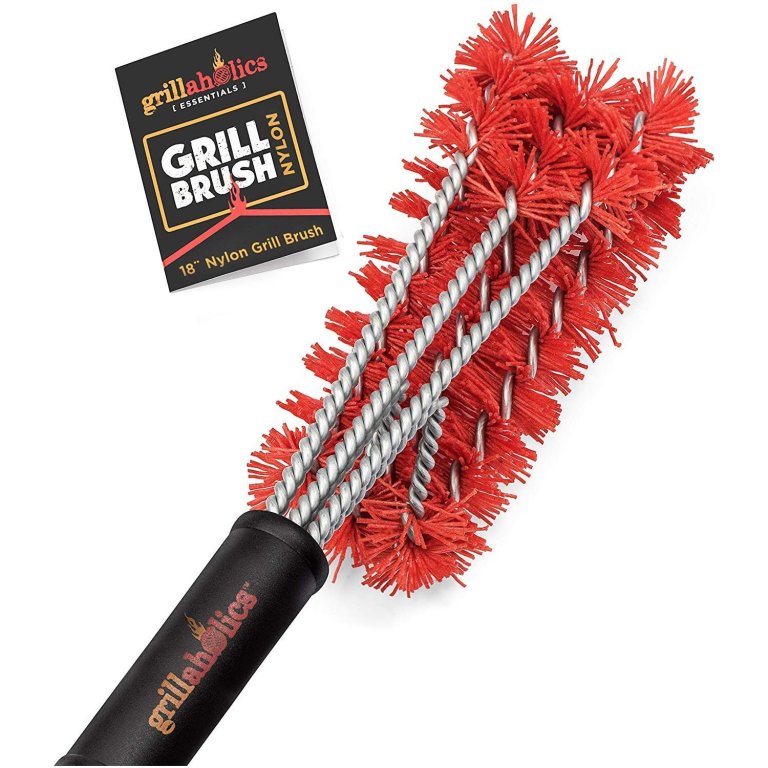 The Grillaholics Essentials Nylon Grill Brush on a white background