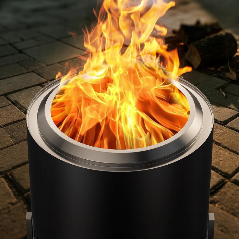Memorial Day Fire Pit Deals OutVue 19.5 Stainless Steel Smokeless Fire Pit
