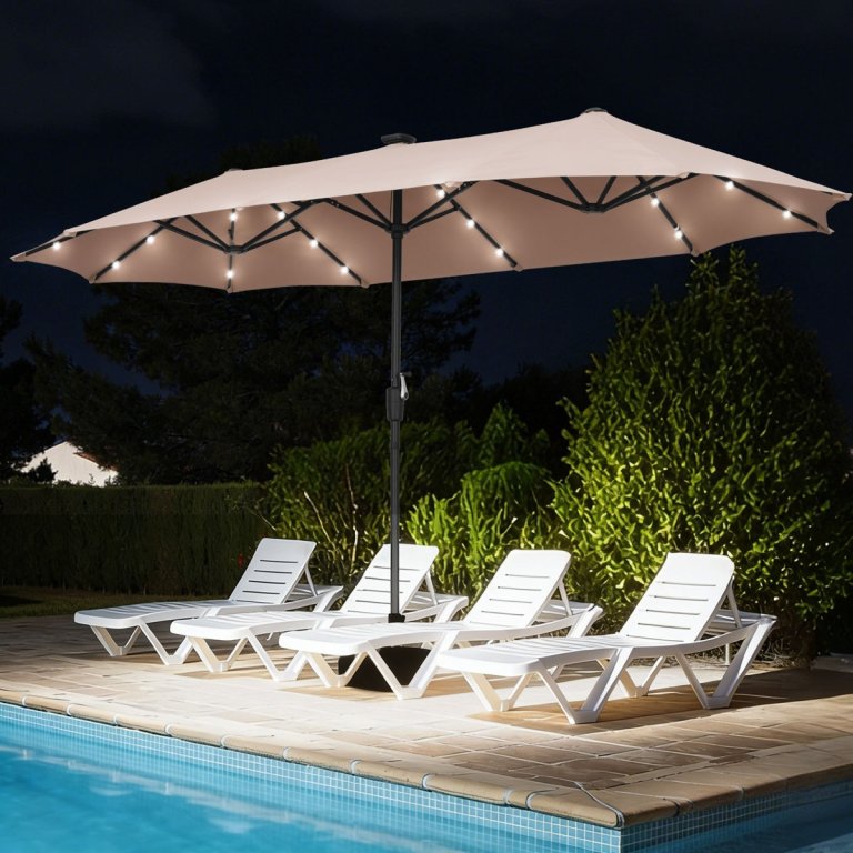 Memorial Day Patio Deals Round Up Sol 72 Outdoor Hopkinton 13FT Rectangular Market Umbrella