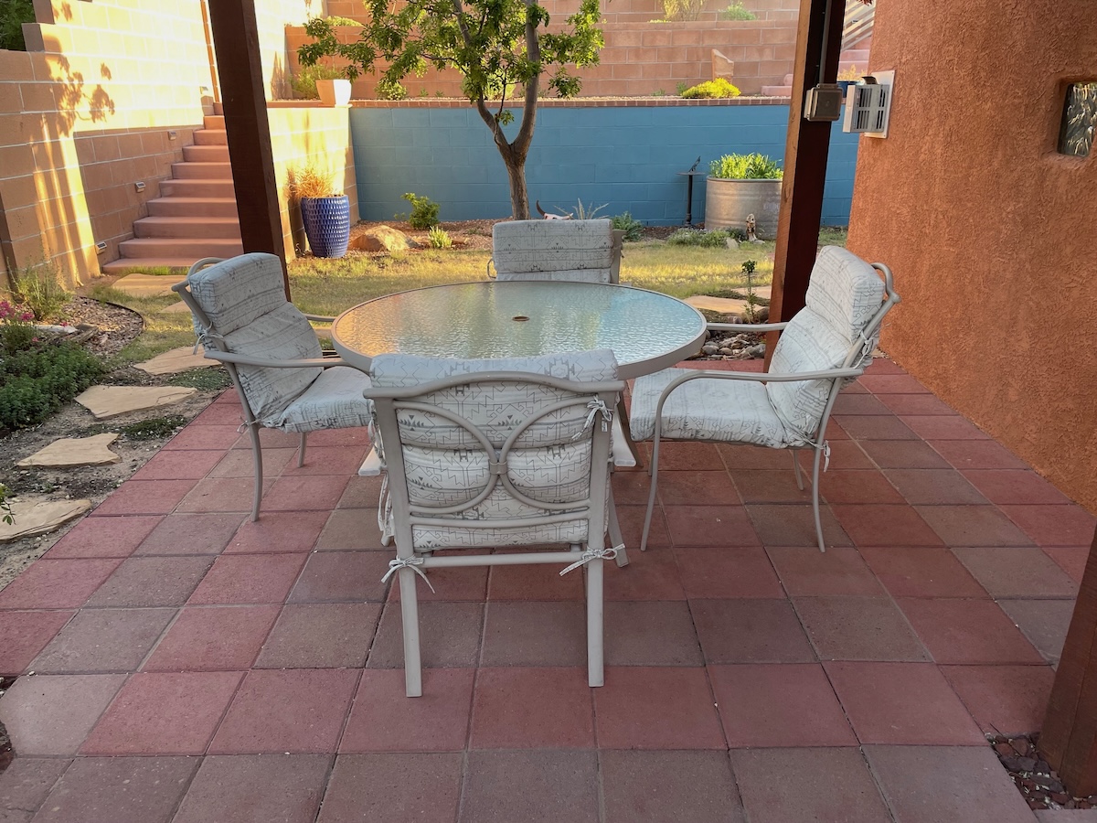 Final patio paver project completed.