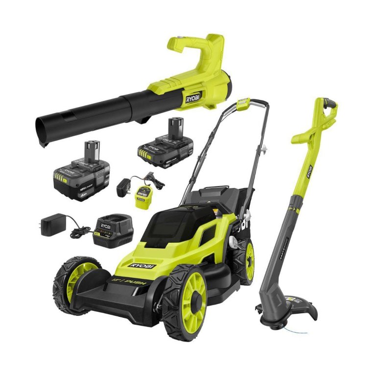 Ryobi Deals for Memorial Day RYOBI ONE+ 18V 13-in Mower, Trimmer & Blower Combo Kit