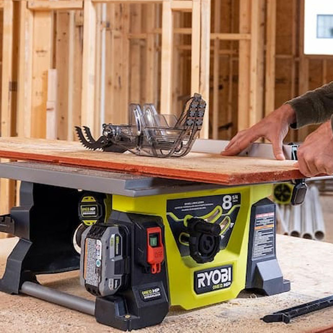Ryobi Deals for Memorial Day RYOBI ONE+ HP 18V Brushless Compact 8.25-in Table Saw