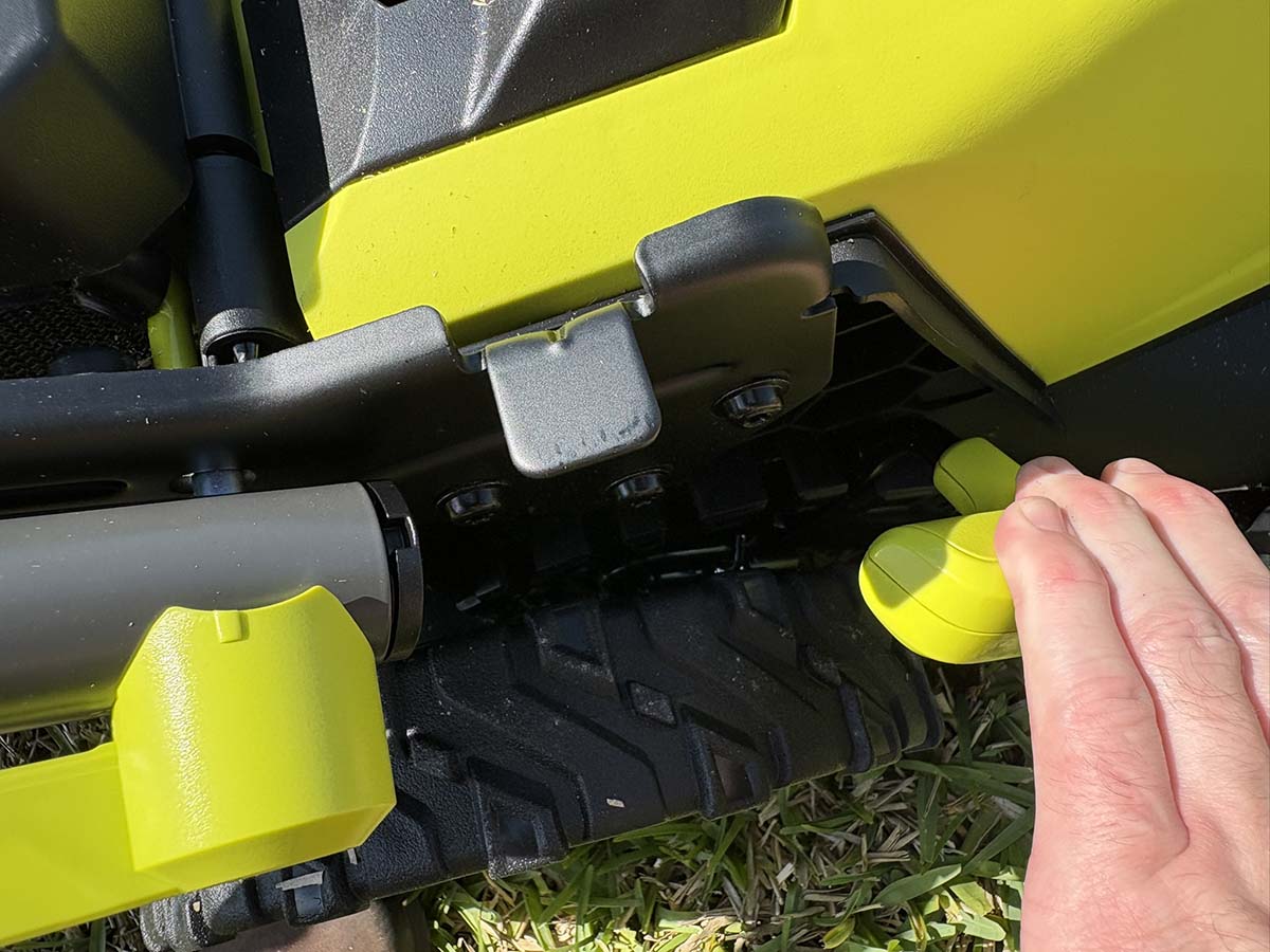 Ryobi small lawn mower height adjust