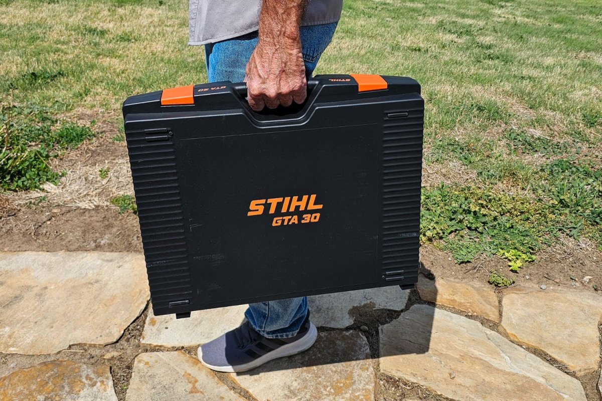Stihl GTA 30 in a hard case with handle