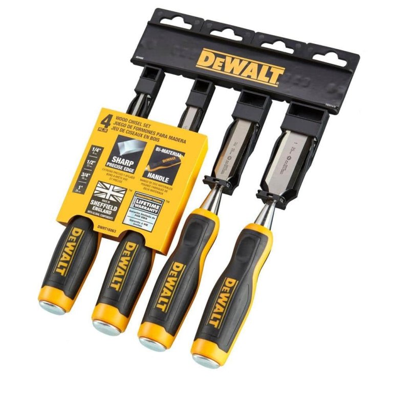The Best Gifts for the DIY Dad DeWalt DWHT16063 4-Piece Wood Chisel Set