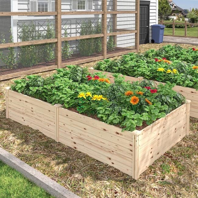 The Best Gifts for the DIY Dad Veikous Large Cedar Wood Raised Garden Bed